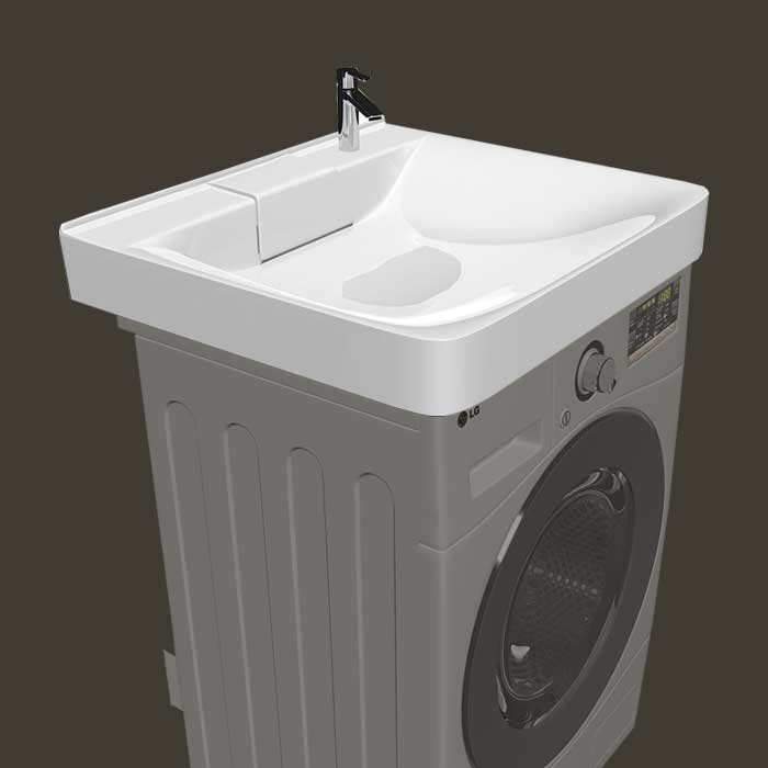 Над стиральной машиной