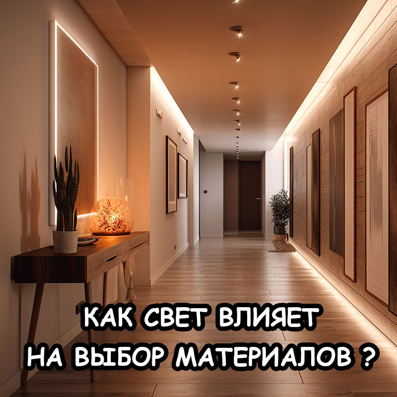 Освещение и ремонт: как свет управляет цветом стен и пола?
