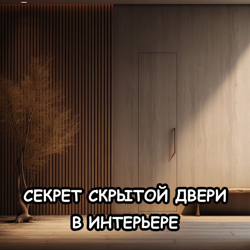 Скрытая дверь в интерьере: как это работает и где применяется?