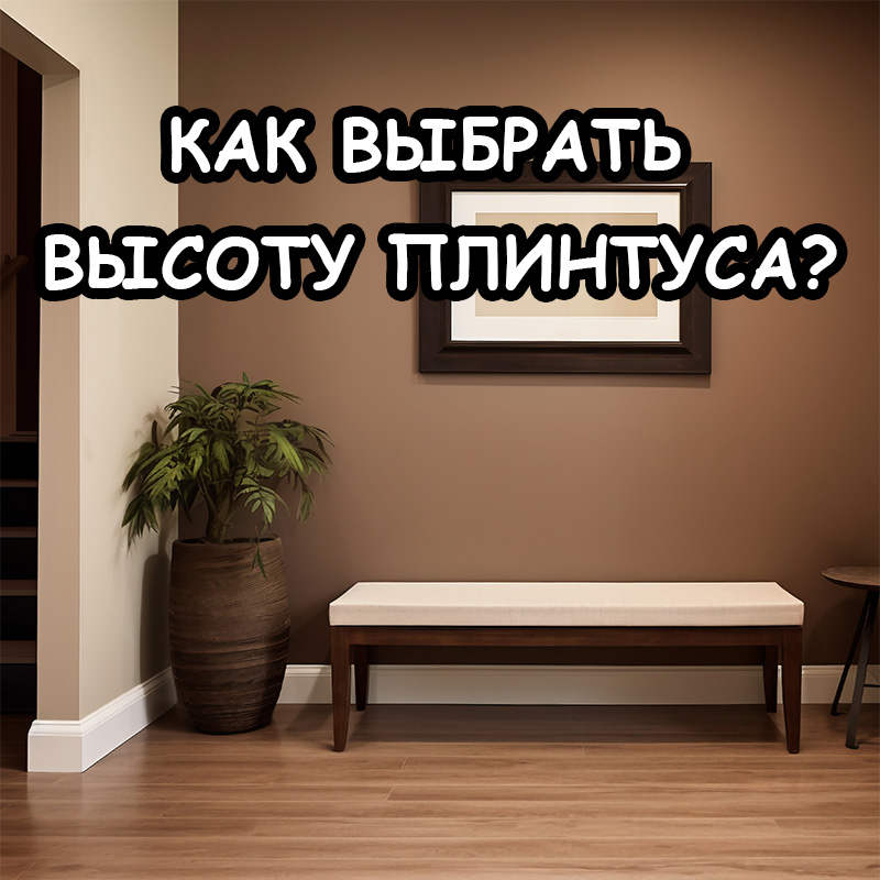 Какой высоты выбрать плинтус при потолках 2,5 - 3 метра?